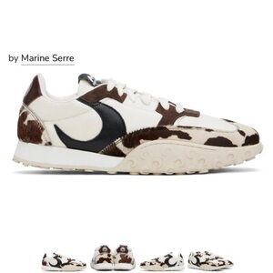 Marine Serre MS Rise Brown Leather Shoes size 40
